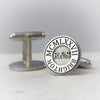 Personalised Silver Wedding Cufflinks - Thumbnail 3