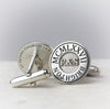 Personalised Silver Wedding Cufflinks - Thumbnail 1