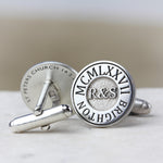 Personalised Silver Wedding Cufflinks - Image 2