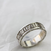 Personalised Silver Promise Ring