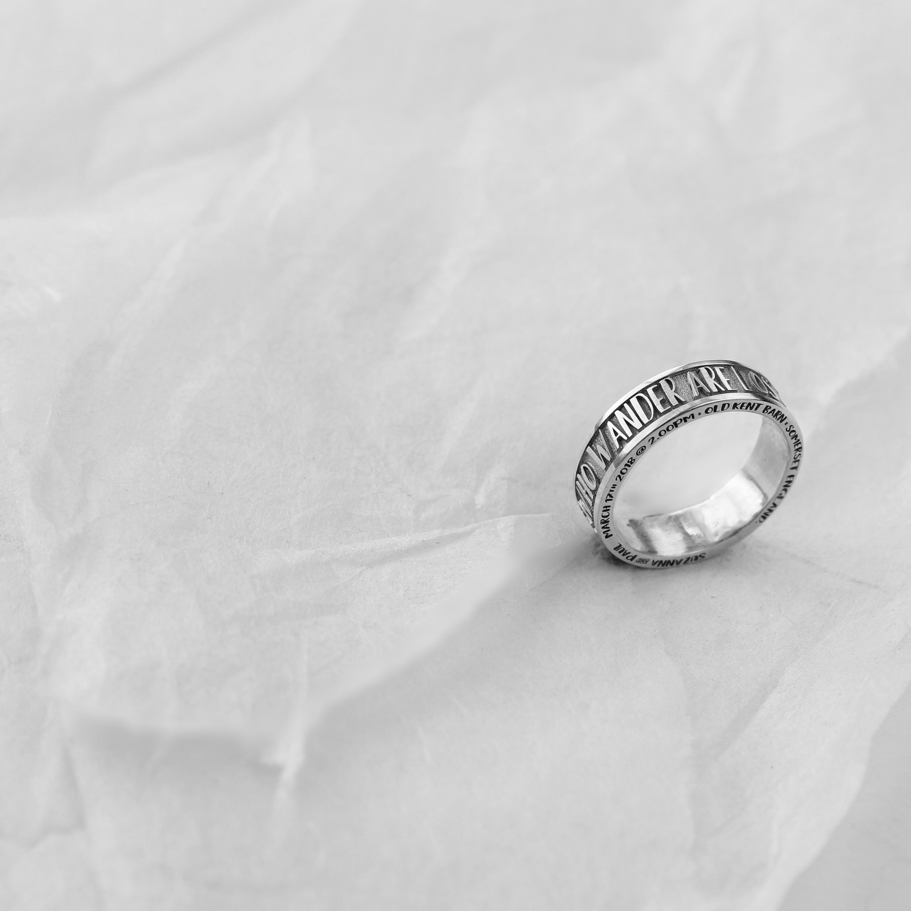 Personalised Silver Promise Ring