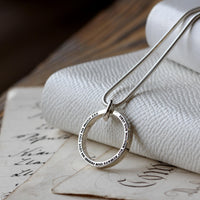 Personalised HALO Ring Necklace - Thumbnail 4