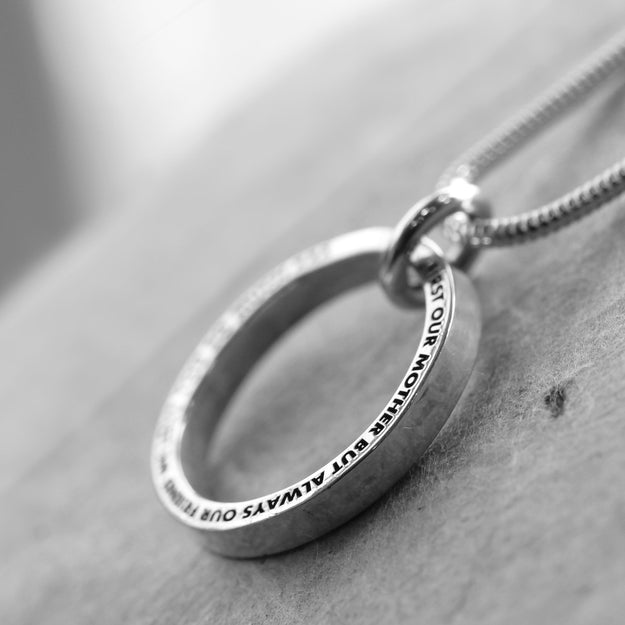 Personalised HALO Ring Necklace