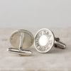 Personalised Silver Roman Numerals Cufflinks - Thumbnail 3