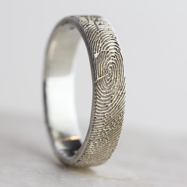 Silver Fingerprint Ring