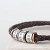 Leather and Silver Story Bracelet - Thumbnail 3