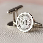 Personalised Silver Cufflinks - Image 1