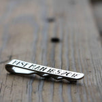 Personalised Silver Wedding Tie Clip - Image 6