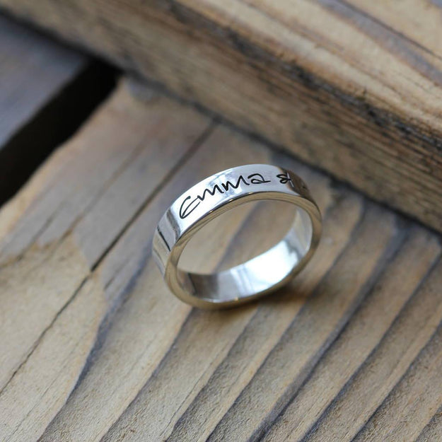Own Handwriting Personalised Ring - Image 4