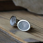 Oval Fingerprint Cufflinks - Image 2