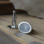 Oval Fingerprint Cufflinks - Image 3