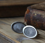 Oval Fingerprint Cufflinks - Image 4