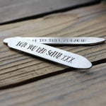 Personalised Silver Collar Stiffeners - Image 1