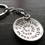 Personalised Silver Domed Keyring - Image 2