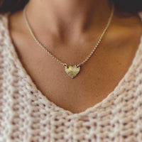 Winged Fingerprint Heart Necklace - Thumbnail 2