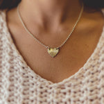 Winged Fingerprint Heart Necklace - Image 2