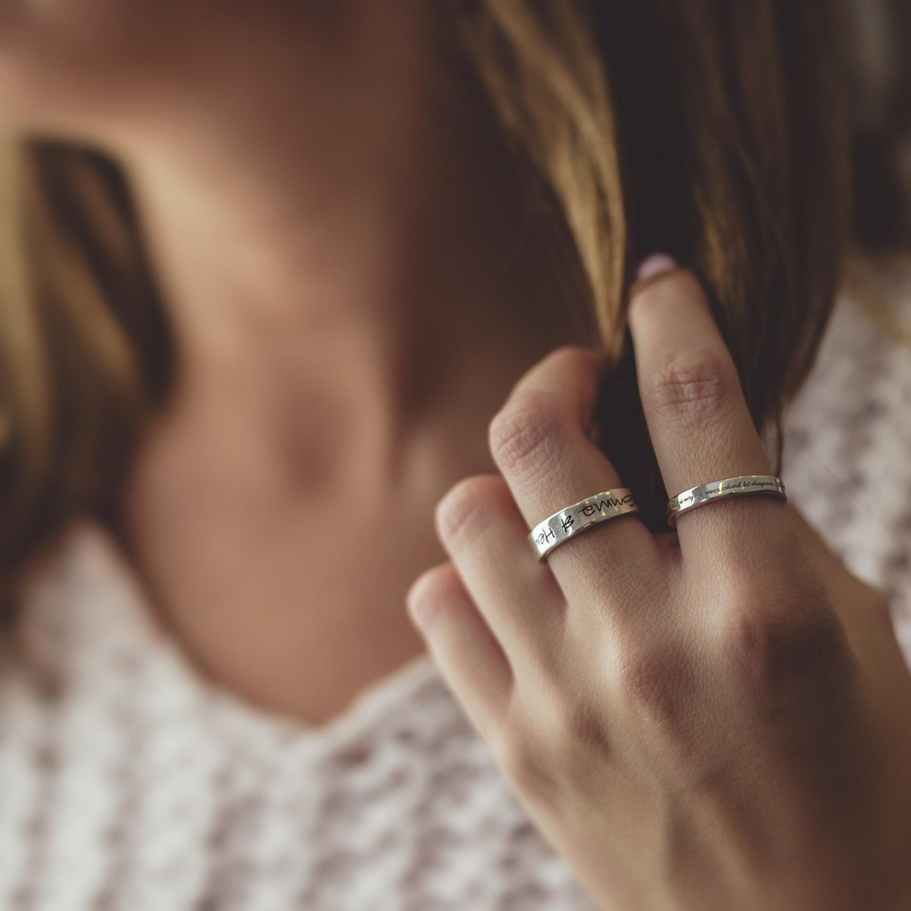 Own Handwriting Personalised Ring
