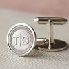 Personalised Monogram Silver Cufflinks - Thumbnail 3