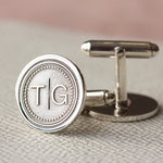 Personalised Monogram Silver Cufflinks - Image 3