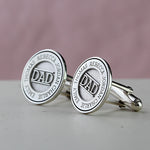 Personalised Silver Dad Cufflinks - Image 2