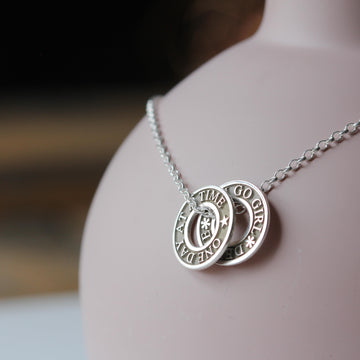 Personalised Silver Little Washer Pendant