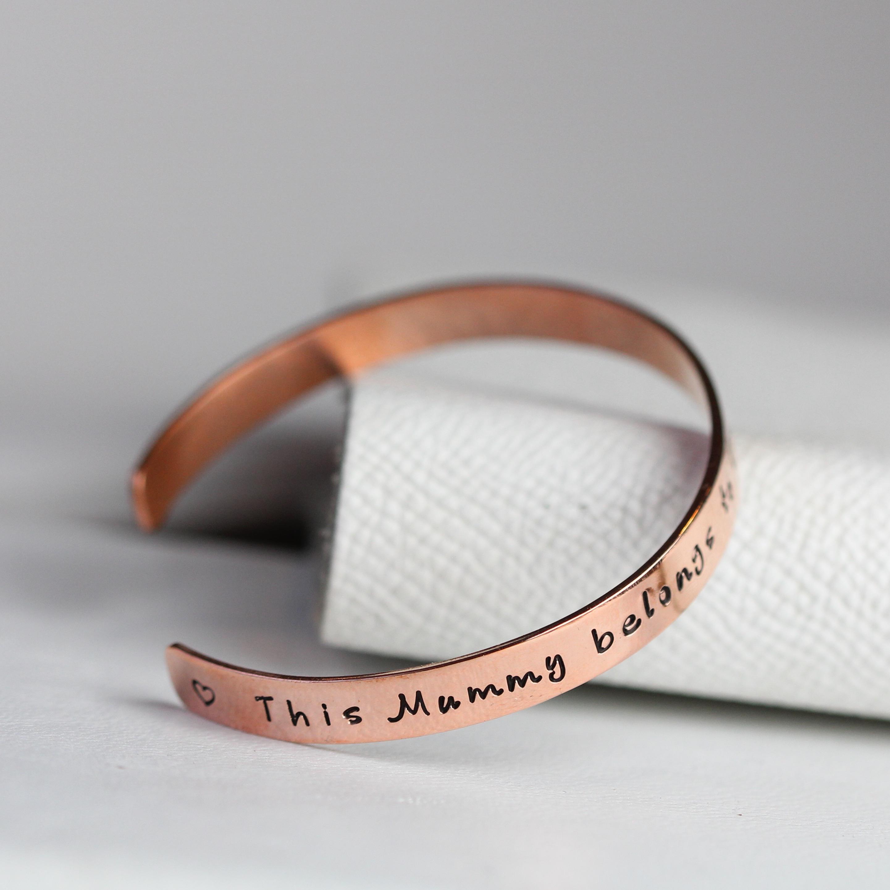 Personalised Copper Cuff Bracelet
