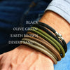 Earth Brown Paracord and Silver Medical Alert Bracelet - Thumbnail 6