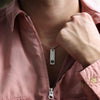 Men's Silver Medical Alert Allergy Necklace - Thumbnail 1