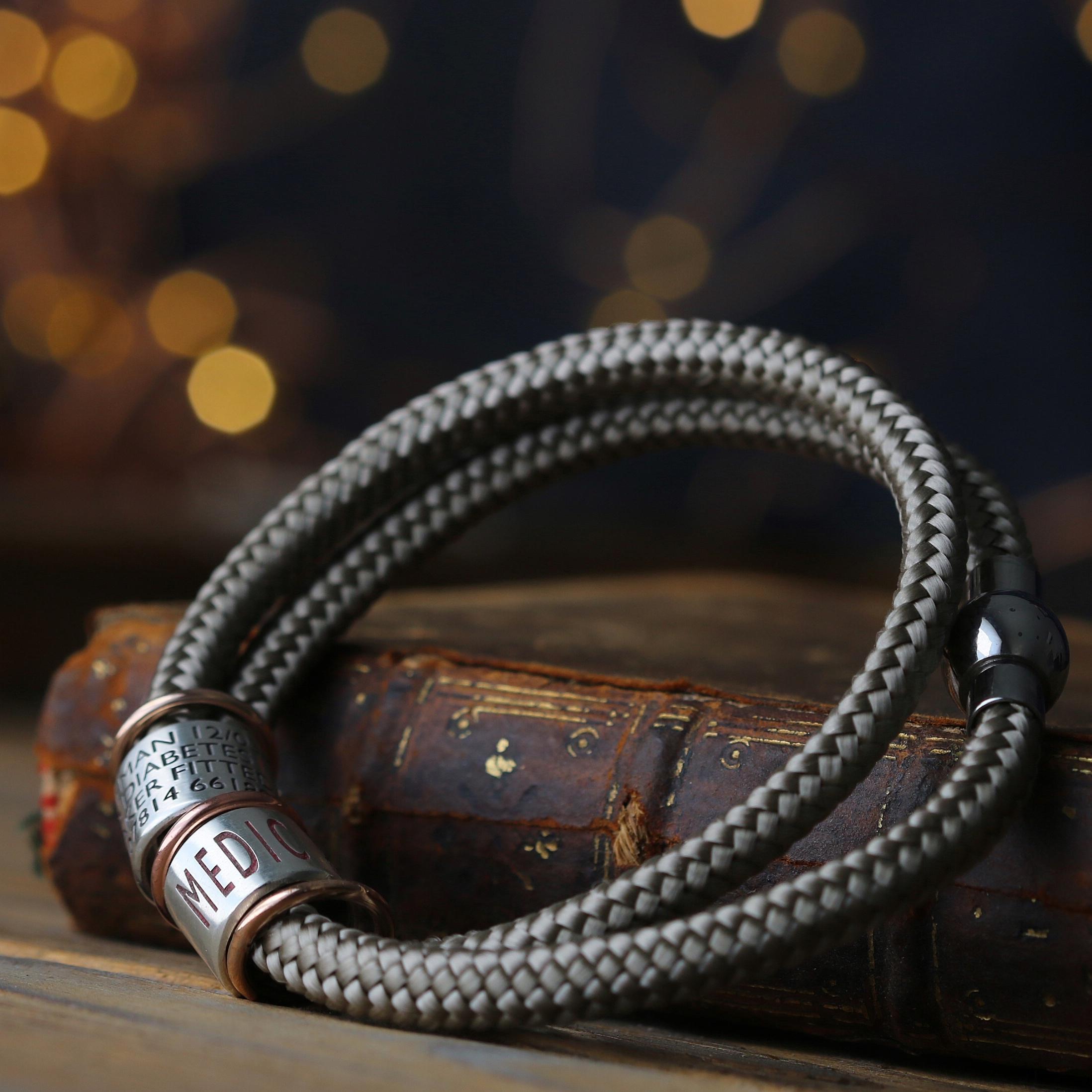 Medical ID Bracelets for Men | Desert Sand Bracelet | Morgan & French