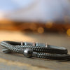 Desert Sand Paracord and Silver Medical Alert Bracelet - Thumbnail 3