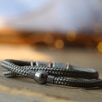 Desert Sand Paracord and Silver Medical Alert Bracelet - Image 3