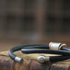 Leather and Silver Medical Alert ID Bracelet - Thumbnail 7