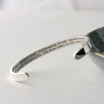 Silver Medical Alert Caduceus Cuff Bracelet - Image 5