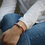 Soft Rose Pink Leather and Silver Women's Medical Alert Bracelet - Image 12