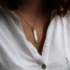 Extra Slim Silver Medical Alert Allergy Necklace - Thumbnail 1