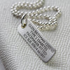 Extra Slim Silver Medical Alert Allergy Necklace - Thumbnail 3