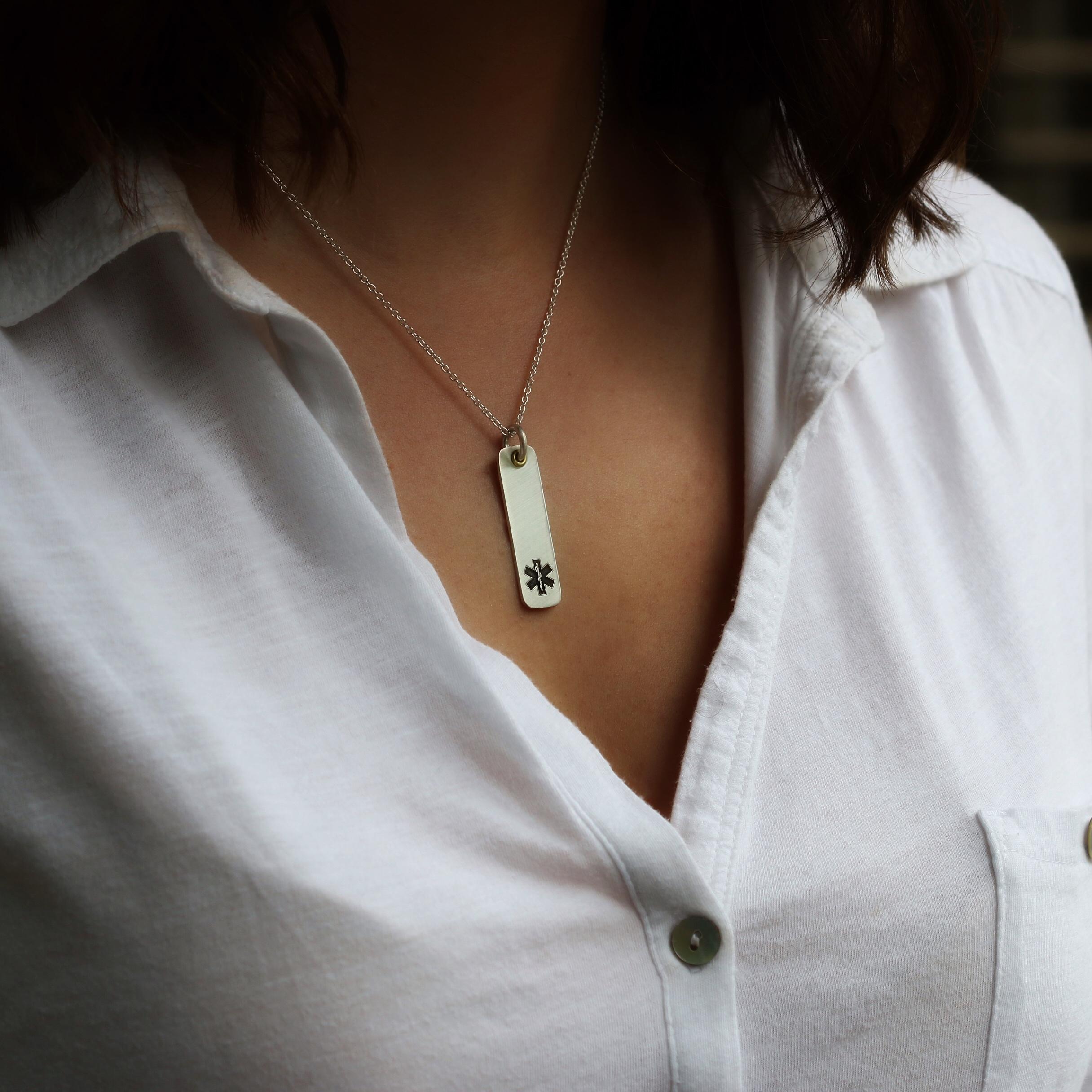 Medical Alert Allergy Necklace