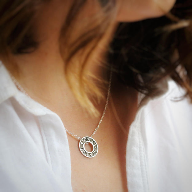 Personalised Silver Little Washer Pendant