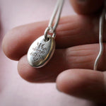 Ashes in Silver Pebble Necklace - Image 1