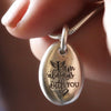 Ashes in Silver Pebble Necklace - Thumbnail 4