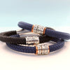 Personalised Para Copper and Silver Mens Bracelet - Thumbnail 2