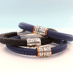 Personalised Para Copper and Silver Mens Bracelet - Image 2