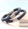 Personalised Para Copper and Silver Mens Bracelet - Thumbnail 4