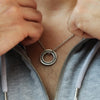 Men's Personalised Silver Washer Necklace - Thumbnail 3