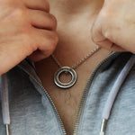 Men's Personalised Silver Washer Necklace - Image 3