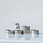 Wide 10mm Personalised Silver Medical Alert Bead - Image 2