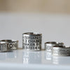 Wide 10mm Personalised Silver Medical Alert Bead - Thumbnail 1