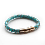 Luxury Leather and Rose Gold Bracelet - Image 2