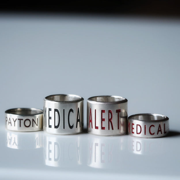 Desert Sand Paracord and Silver Medical Alert Bracelet - Image 4