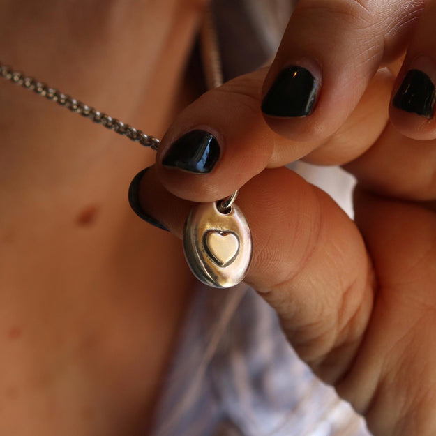 Secret Chamber Pebble Ashes Necklace